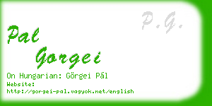 pal gorgei business card